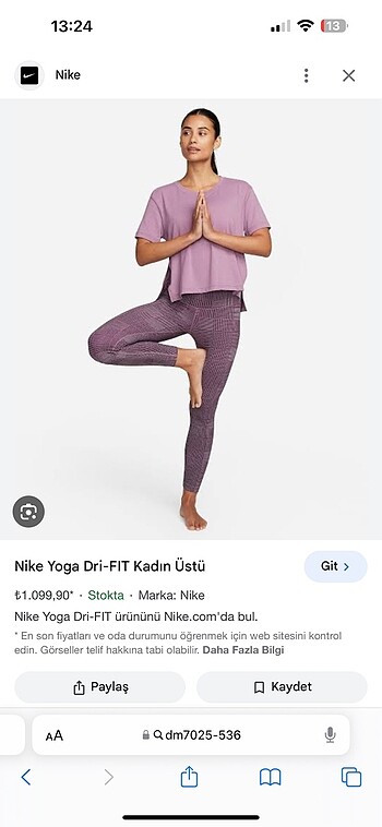 Nike Nike yoga üst