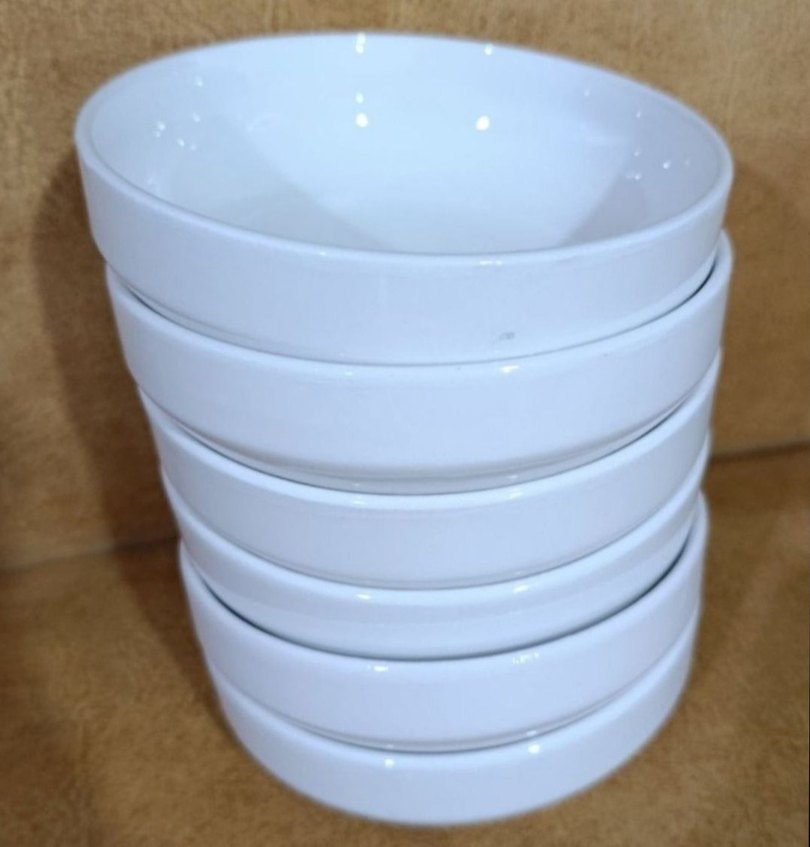 Beyaz Yuvarlak Yemek Kabı Seti - Görsel 2