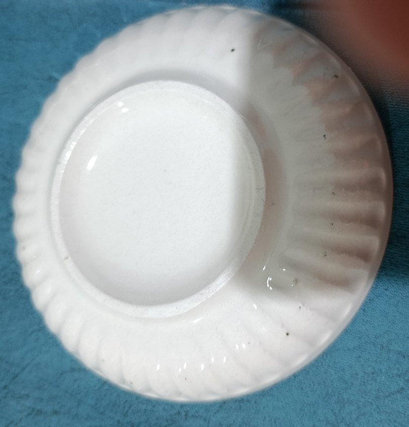 Yeşil Desenli Beyaz kahvaltı tabağı - Görsel 5