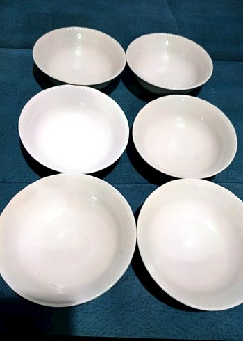 Kenarları desenli şık porselen çorba kasesi - Görsel 4