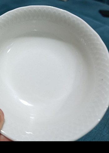 Kenarları desenli şık porselen çorba kasesi - Görsel 5