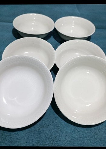 Kenarları desenli şık porselen çorba kasesi - Görsel 2