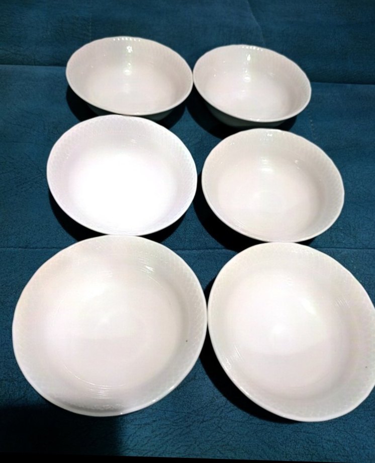 Kenarları desenli şık porselen çorba kasesi - Görsel 4