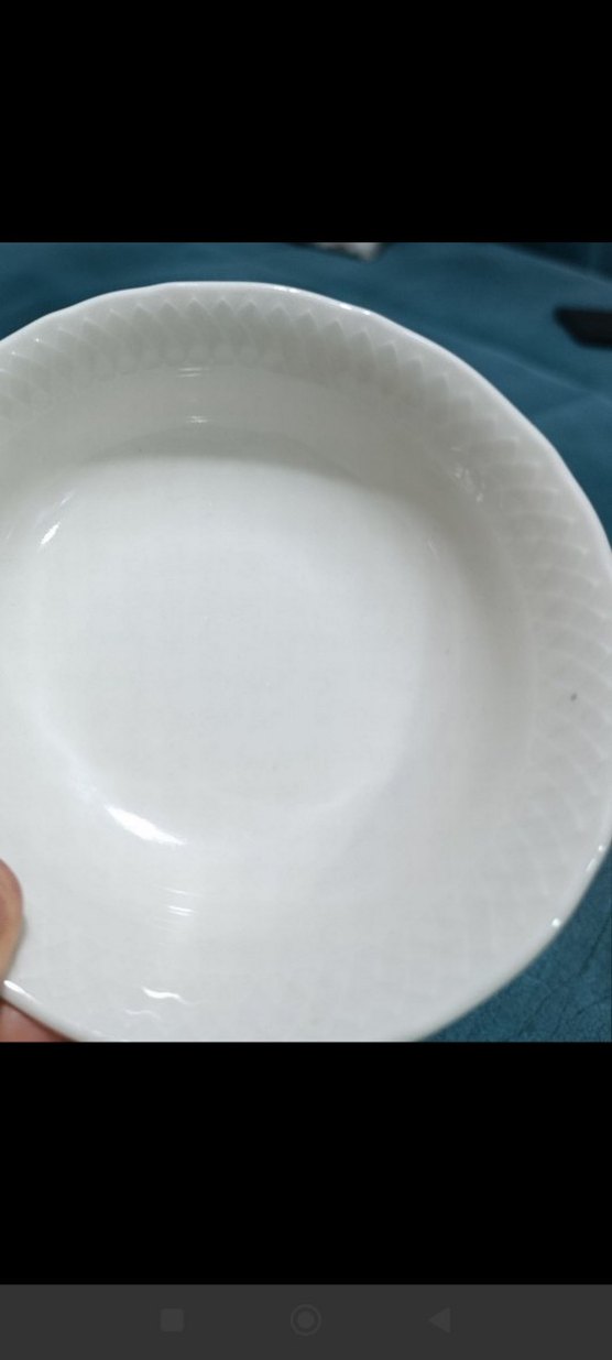 Kenarları desenli şık porselen çorba kasesi - Görsel 5