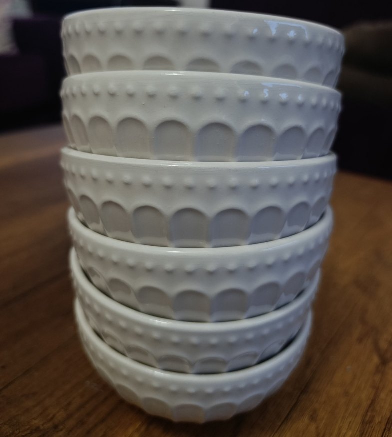 Beyaz Seramik Kase Seti 6'lı - Görsel 5