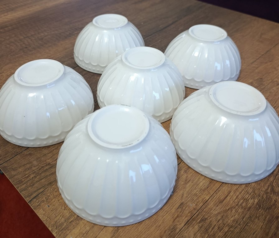 Beyaz Seramik Kase Seti 6'lı - Görsel 2