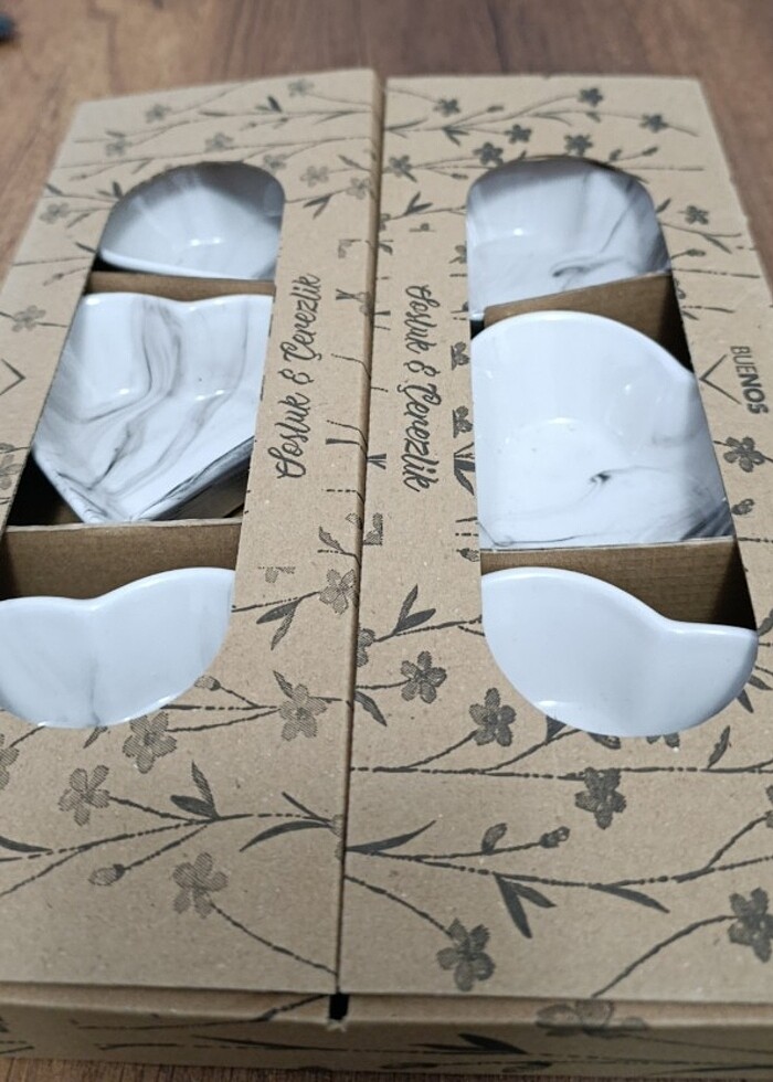 6adet seramik çerezlik - Görsel 5