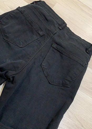 Zara Siyah Skiny Basic Kadın Kot Pantolon