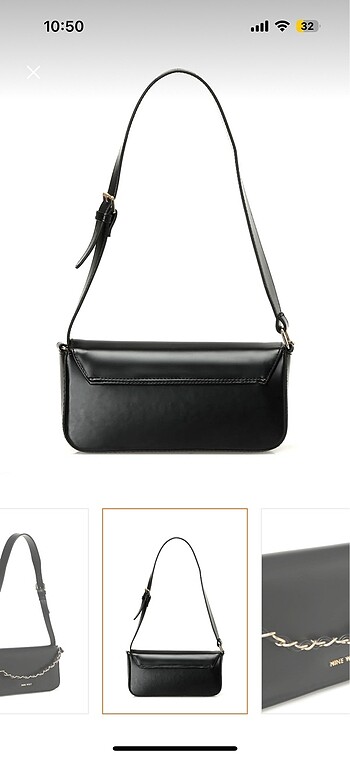  Beden siyah Renk Nine west çanta