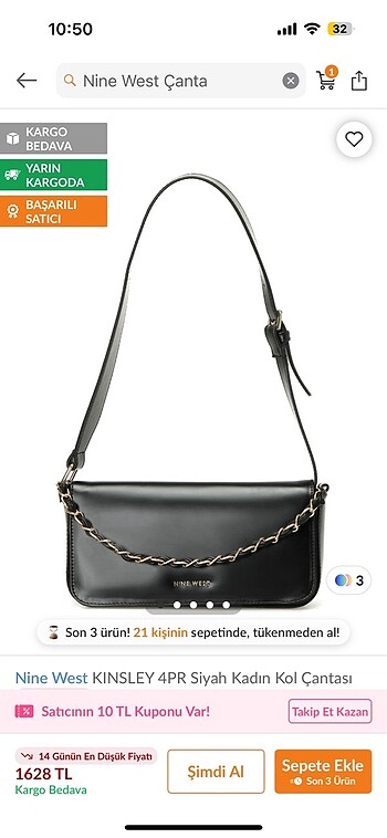 Nine west çanta