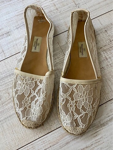 Valentino dantel espadril