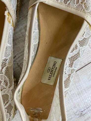 38 Beden Valentino dantel espadril