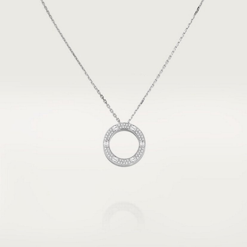 Cartier Love Full Taşlı Kolye — görsel 2/8