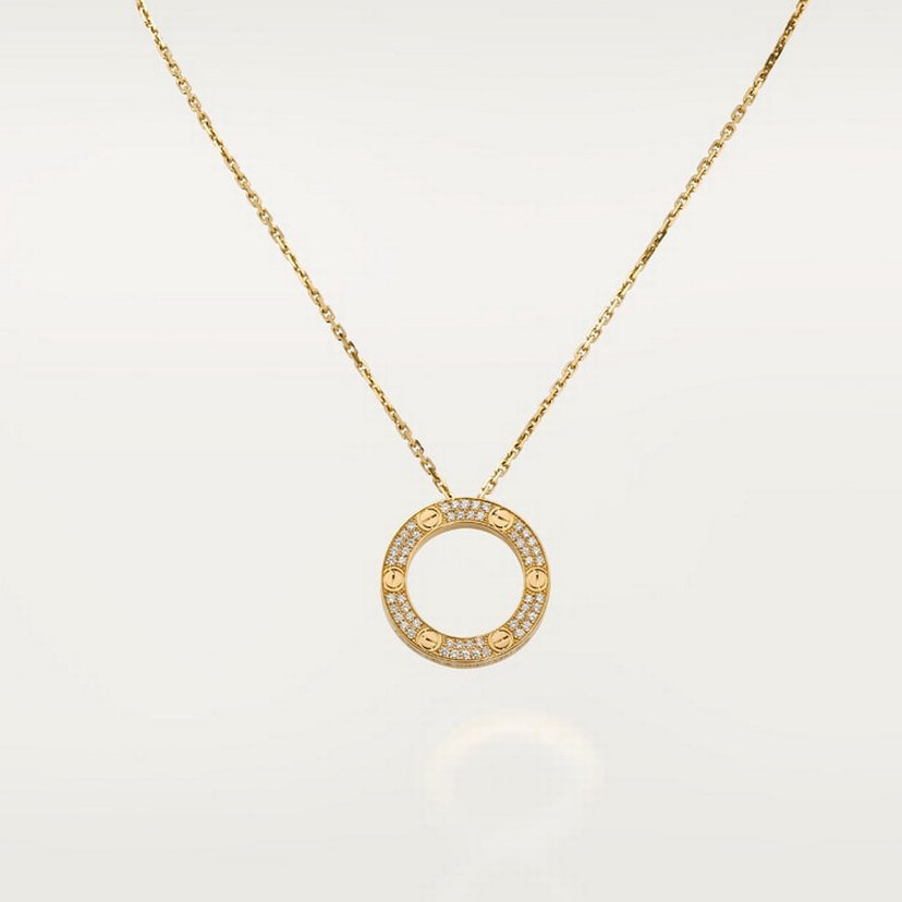 Cartier Love Full Taşlı Kolye — görsel 2/8