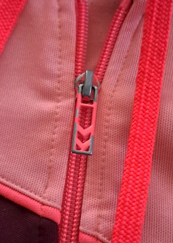 Kadın Pembe Fermuarlı Spor Sweatshirt - Görsel 5