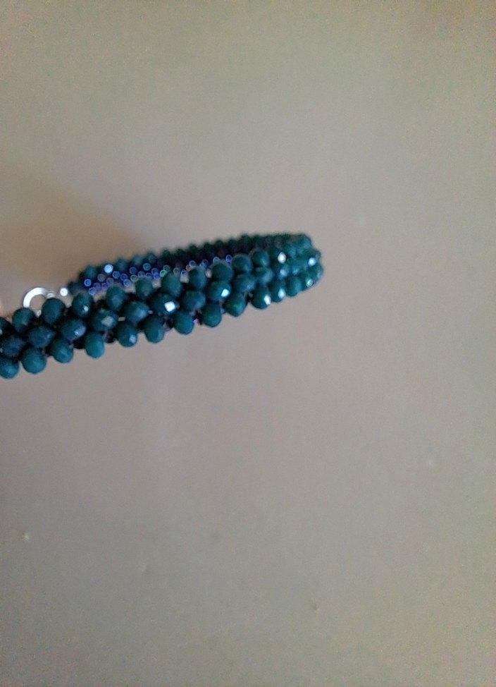 Boncuklu Turkuaz Kadın Bileklik - Görsel 2