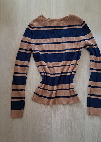 Vintage Çizgili Gotik Kazak - Görsel 2