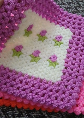 Çok Renkli Örgü Banyo Süngeri - Görsel 3