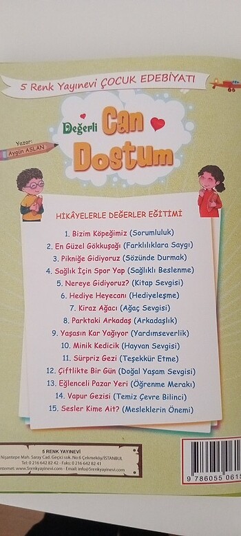  Beş renk değerli can dostum kitap seti