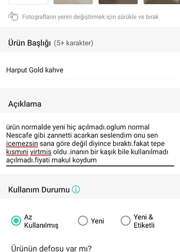 Harput Kahve Gold 75g Paket Kahve - Görsel 7
