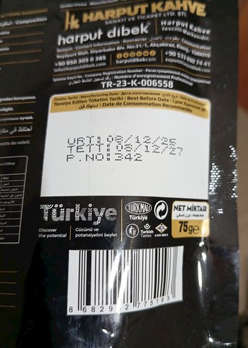 Harput Kahve Gold 75g Paket Kahve - Görsel 5