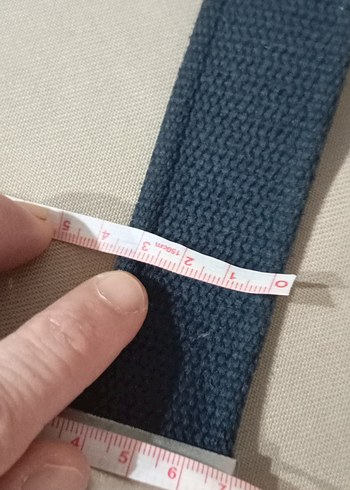 Kadın Kot Kumaşlı Gri Kemer - Görsel 5