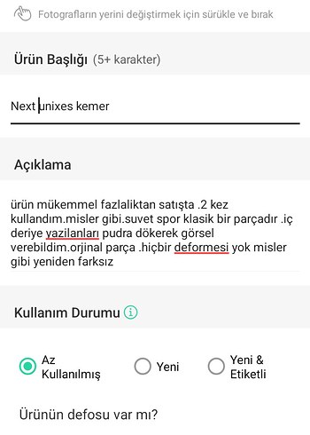 Bej Süet Tokalı unixes Kemer - Görsel 11