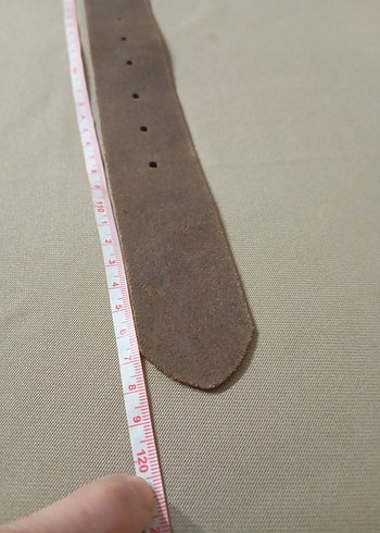 Bej Süet Tokalı unixes Kemer - Görsel 7