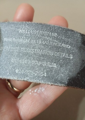 Bej Süet Tokalı unixes Kemer - Görsel 6