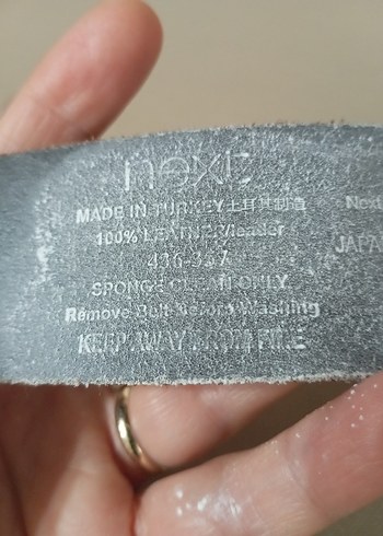 Bej Süet Tokalı unixes Kemer - Görsel 5
