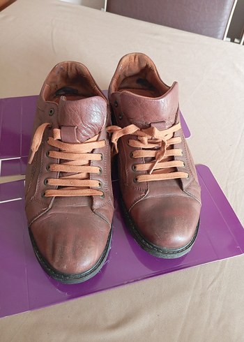 Kahverengi Erkek Spor Ayakkabı Bağcıkları