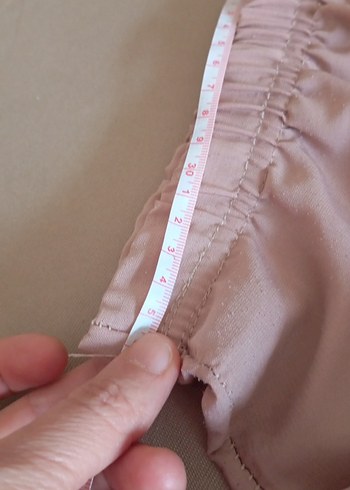 Bej Uzun Volanlı Bohem Etek - Görsel 6