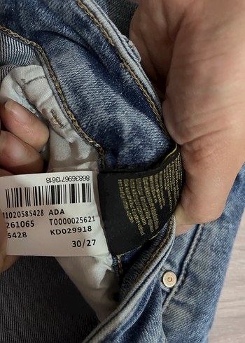 Kadın Mavi Normal Boy Denim Pantolon - Görsel 3
