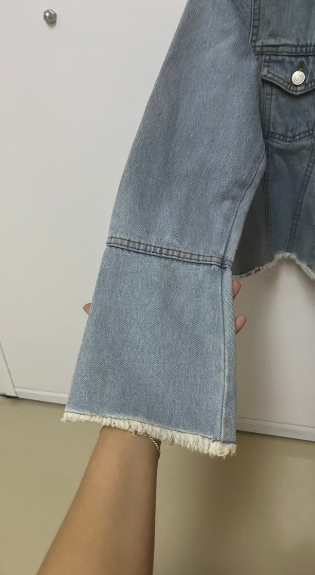 Kısa kot ceket - Görsel 4