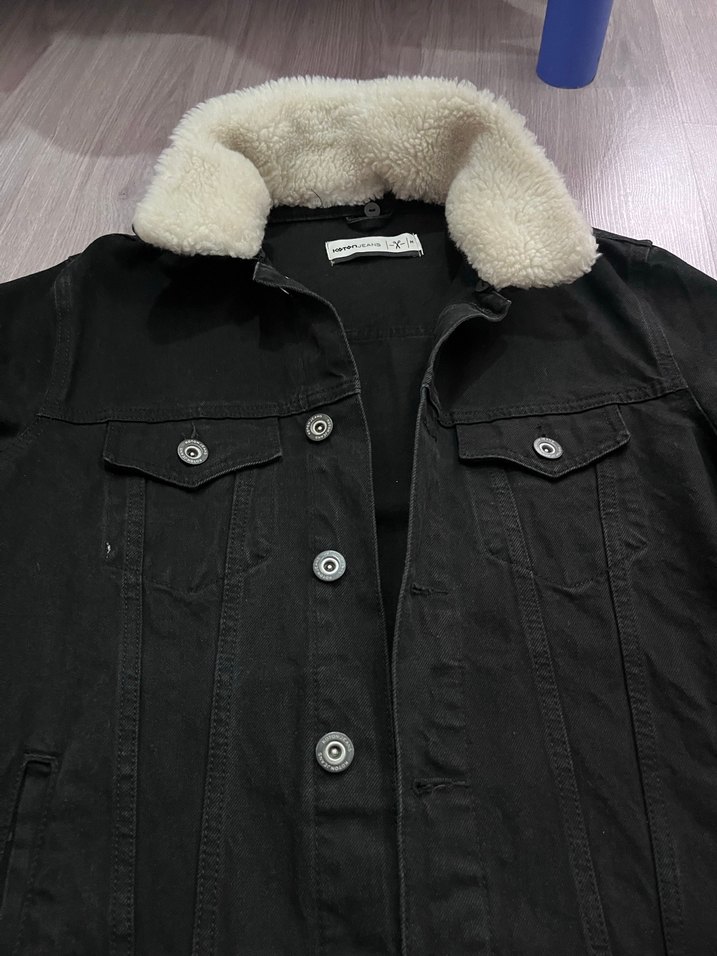 Siyah erkek Denim Ceket - Görsel 2