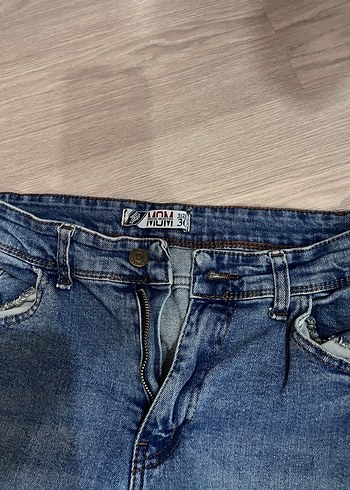 Kadın Mavi Bol Kesim Denim Jean - Görsel 2