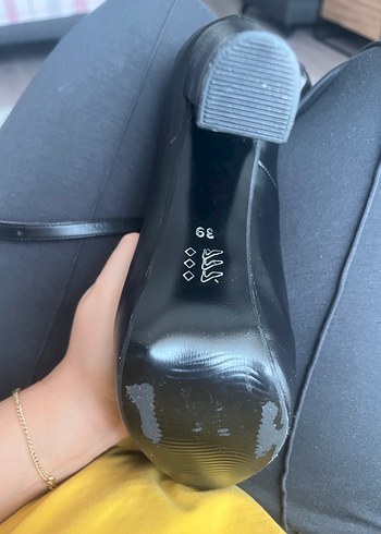 Siyah Platform Topuklu Kadın Ayakkabı - Görsel 4