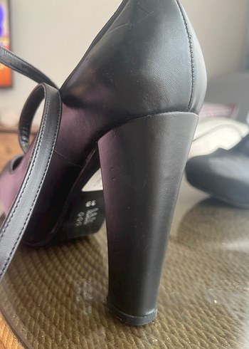 Siyah Platform Topuklu Kadın Ayakkabı - Görsel 3