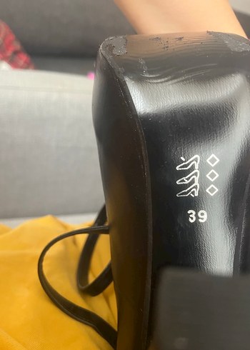 Siyah Platform Topuklu Kadın Ayakkabı - Görsel 5