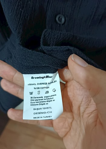 Siyah Keten Gömlek Uzun Kollu - Görsel 4