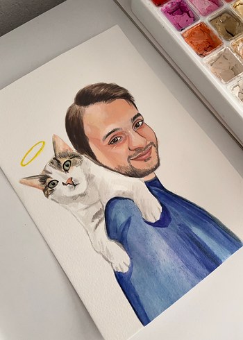 Evcil hayvan ve portre çizimi