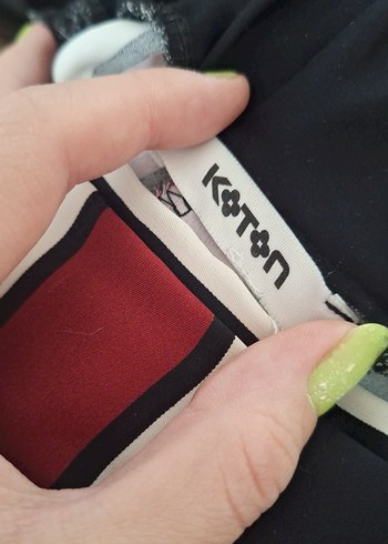 40 Beden Çizgili Kadın Pantolon