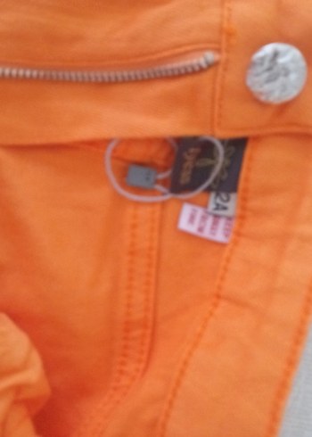 Turuncu Normal Boy çocuk  Kumaş Pantolon - Görsel 2