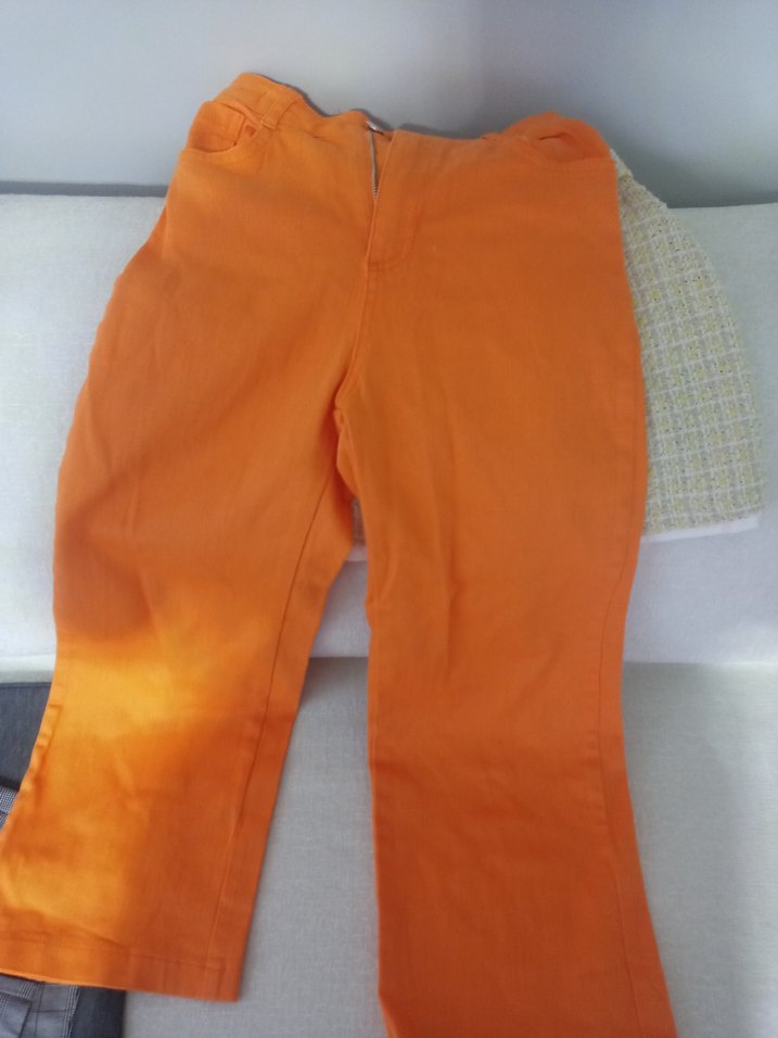 Turuncu Normal Boy çocuk  Kumaş Pantolon - Görsel 3