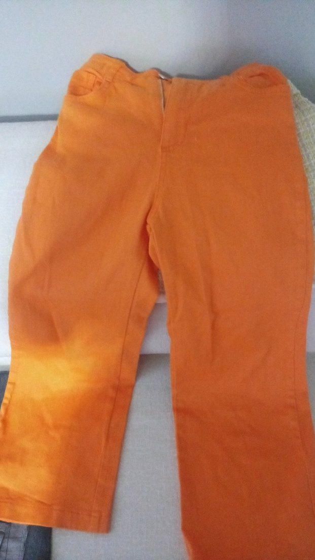 Turuncu Normal Boy çocuk  Kumaş Pantolon - Görsel 4