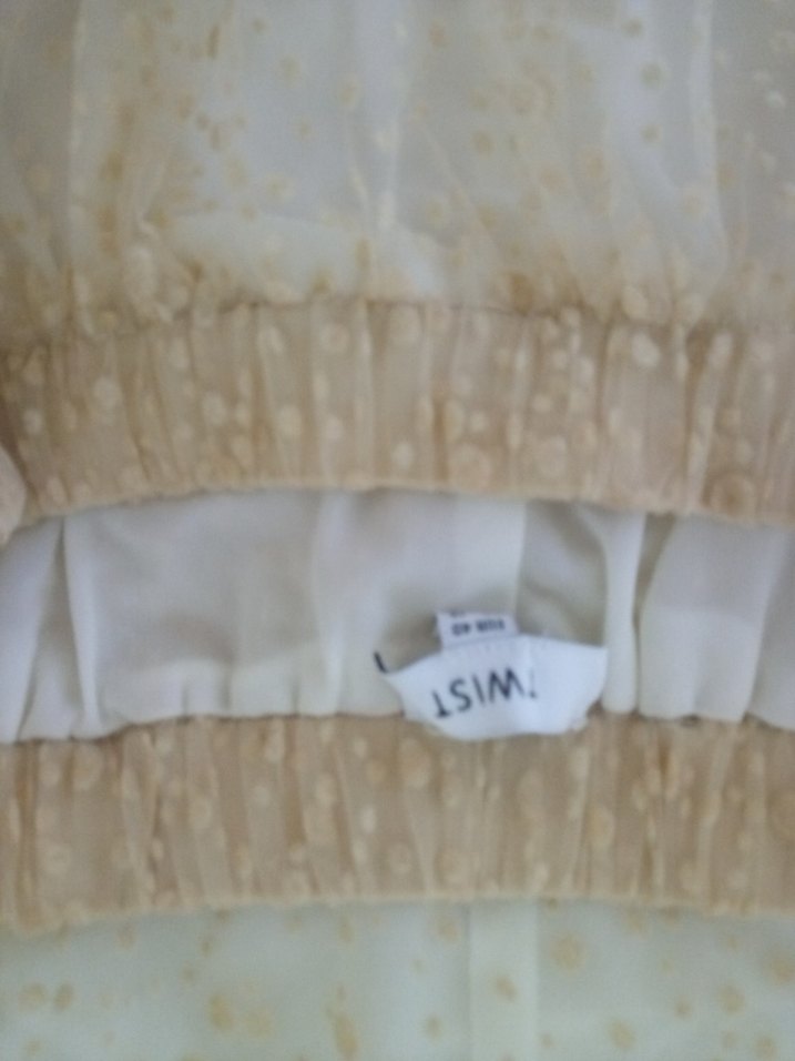 Twist  Bej Tül detaylı etek - Görsel 2