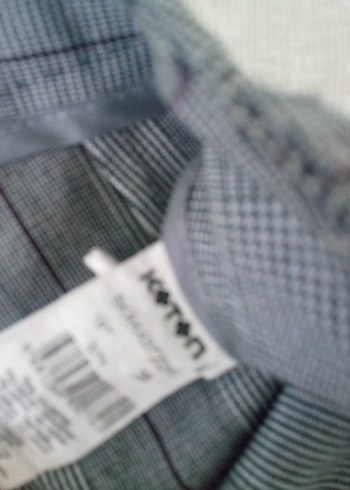 Düğmeli Gri Midi Kadın Kumaş Pantolon - Görsel 2