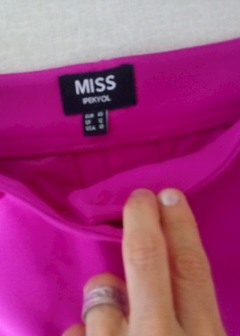 İpekyol Pembe krep Düğmeli Kadın Pantolon - Görsel 3