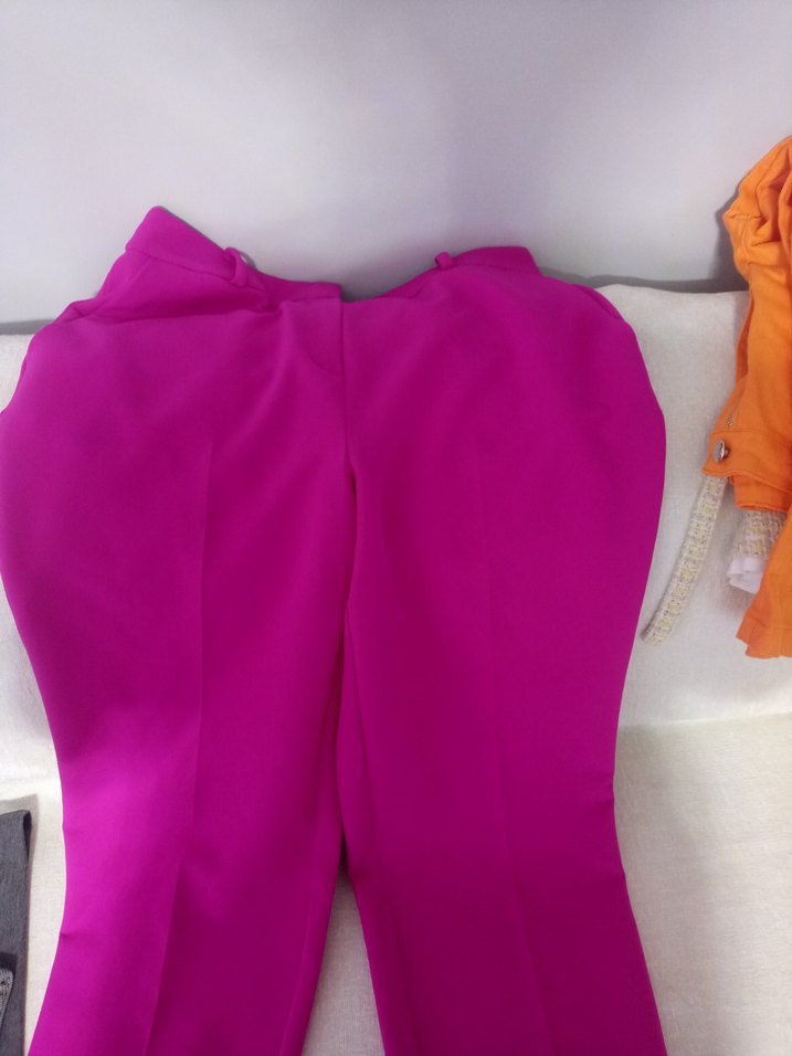 İpekyol Pembe krep Düğmeli Kadın Pantolon - Görsel 2