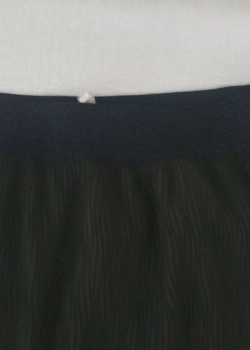 Kadın Yeşil Piliseli Midi Etek - Görsel 3